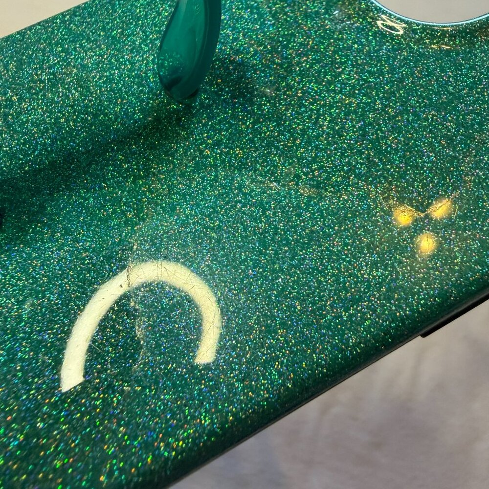 Loopy Case iPhone 11 Pro‎ Teal Glitter Righty with Bag - Picture 3 of 4